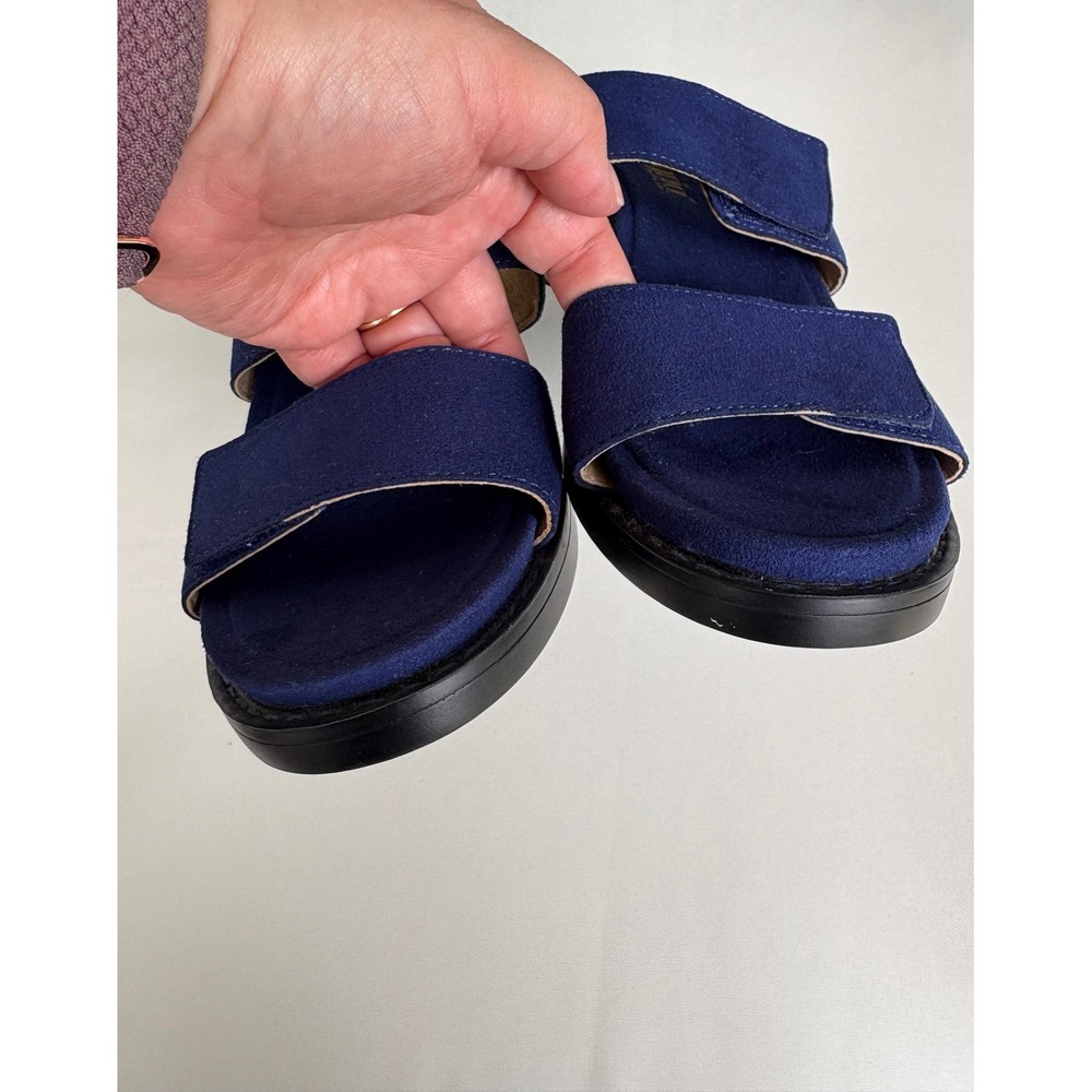 NWOB Alegria Tia Slide Sandal Womens 40 Leather Adjustable Block Heel Comfort - Picture 8 of 9